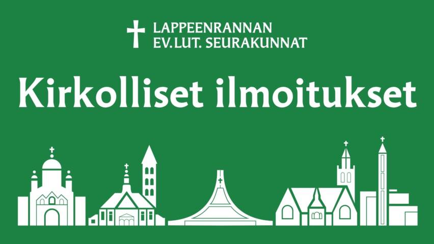 Kirkolliset ilmoitukset.